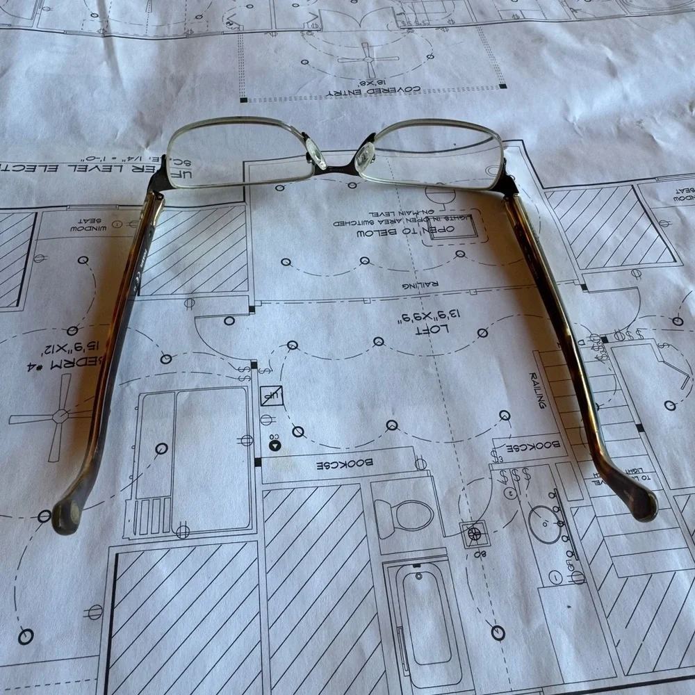 Fossil Semi-Rimless Eye‎ Glasses FOS6045 Matte Brown